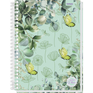 Caderno 10x1 Capa Dura Green Vibes 160fls-125550-21148