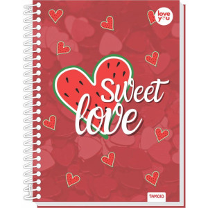 Caderno 10x1 Capa Dura Love You 160fls-125552-35435