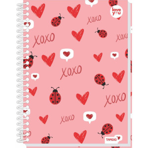 Caderno 10x1 Capa Dura Love You 160fls-125552-91925