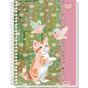 Caderno 10x1 Capa Dura Sweet Dreams 160fls Papel Carta-125554-12821