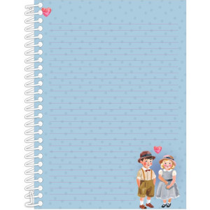 Caderno 10x1 Capa Dura Sweet Dreams 160fls Papel Carta-125554-33593