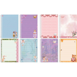 Caderno 10x1 Capa Dura Sweet Dreams 160fls Papel Carta-125554-81097