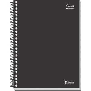 Caderno 15x1 Capa Dura Neutro Preto 300 Folhas
