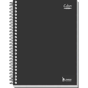 Caderno 20x1 Capa Dura Neutro Preto 400 Folhas