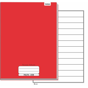 Caderno Brochurao Capa Dura Neuro Pauta Ampliada 40 Folhas-125557-35453