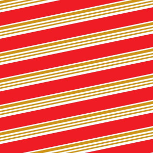 Papel Presente Bobina Couche 60cm. Mod.321 Vermelho C/listras