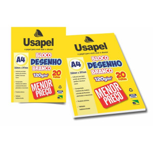 Bloco Tecnico Sem Margem Usapel Desenho A4 120g 20fls-126058-37544