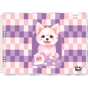 Caderno Desenho Univ Capa Dura Kawaii 48 Folhas-125569-91265