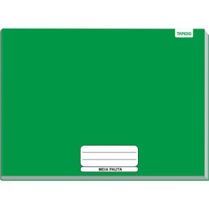 Caderno Desenho Univ Capa Dura Meia Pauta 40f Verde Brochurao