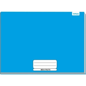 Caderno Desenho Univ Capa Dura Meia Pauta 80f Azul Brochurao