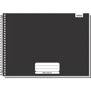 Caderno Desenho Univ Capa Dura Neutro Liso 48f Espiral
