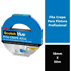 Fita Crepe Blue Tape 2090 18mmx50m-117766-99870