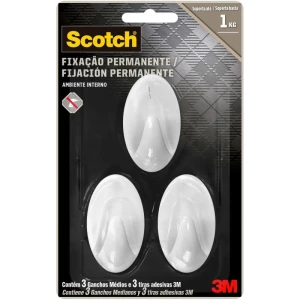 Gancho Plastico Scotch Plast. Extrema Med. C/3