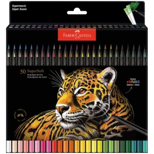 Lapis De Cor Redondo Supersoft 50 Cores