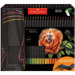 Lapis De Cor Redondo Supersoft 72 Cores Estojo-125563-18578