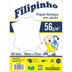 Papel Almaco Sem Pauta E Margem 200x275mm 56g