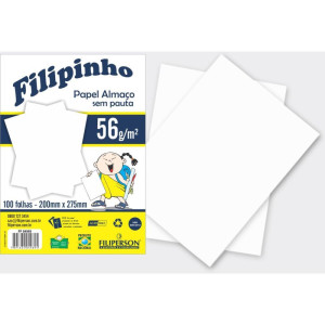 Papel Almaco Sem Pauta E Margem 200x275mm 56g-126057-64928