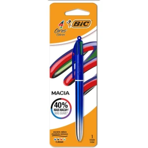 Caneta Esferografica 4 Cores Semi Gel Azul