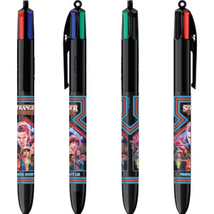 Caneta Esferografica 4 Cores Str. Things Temp 1a4-117796-37729