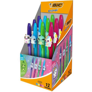 Caneta Esferografica Cristal Fashion Bichinho Sort.