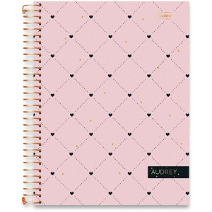 Caderno 10x1 Capa Dura Audrey 160fls