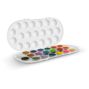 Aquarela Escolar 20 Cores + Pincel-126517-32940