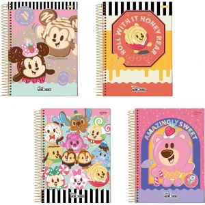 Caderno 01x1 Capa Dura Disney Munchillings 80fls