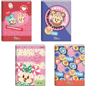 Caderno Brochura 1/4 Capa Dura Disney Munchillings 80fls