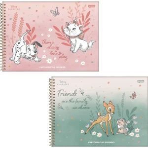 Caderno Desenho Univ Capa Dura Disney Classicos 80fls.