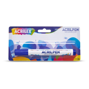 Caneta Para Tecido Azul Turquesa Acrilpen-126492-54876