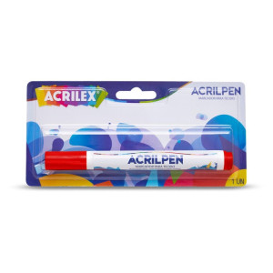 Caneta Para Tecido Vermelho Fogo Acrilpen-126493-66701