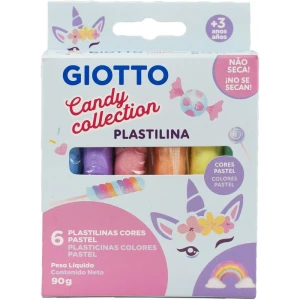 Massa Para Modelar Giotto Plastilina 180g 12 Cores