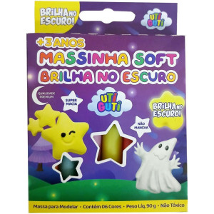 Massa Para Modelar Soft Utiguti 90g 6cores Brilha-126812-59327