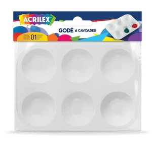 Paleta Para Pintura Gode 6 Cavidades