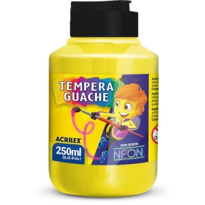 Tinta Guache 250ml Amarelo Limao Neon