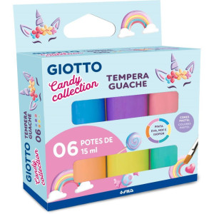 Tinta Guache Giotto Candy Collection 6cores 15ml