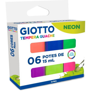 Tinta Guache Giotto Neon 6cores 15ml-126816-34126