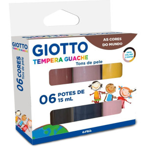 Tinta Guache Giotto Tons De Pele 6 Cores 15ml-126817-73621