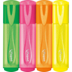 Caneta Marca Texto Fluopeps Glitter Neon 4cor.(s)