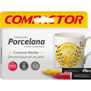 Marcador De Porcelana Creative Vermelho