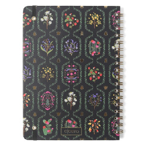 Caderno 01x1 Cp.dura Colegial Jardim Preto 80f-126849-42011