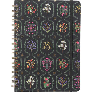 Caderno 01x1 Cp.dura Colegial Jardim Preto 80f