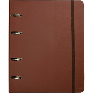 Fichario Cartonado Office Duo Pontado Cafe A5
