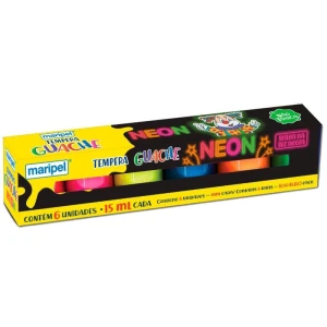 Tinta Guache 015ml 06 Cores Neon