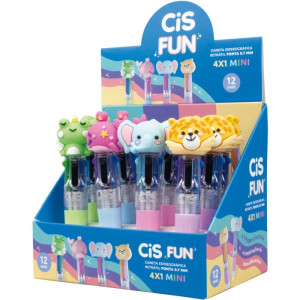 Caneta Esferografica Cis Fun 4x1 Mini 0.7mm (s)-126701-29330