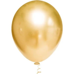 Balao 16 Liso Platino Ouro Redondo