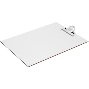 Prancheta Duraplac 34x24cm Branca Prendedor Metal-125358-70975