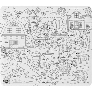 Tapete Para Bebe Abc Fazendinha P/colorir-125621-22570