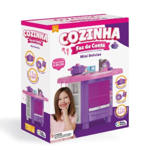 Brinquedo Cozinha Faz De Conta Mini Delícias - Jogos Pais E F...
