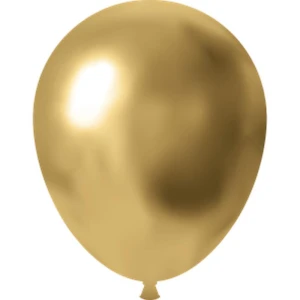 Balao 9 Liso Ouro Metalico Cromado